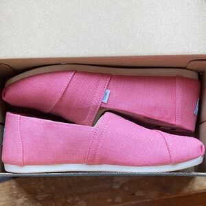 Toms Pink Espadrille Slip-Ons